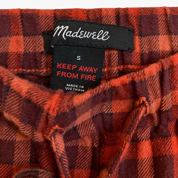 MADEWELL Flannel Bedtime Pajama Set Plaid in Reywood - Picture 9 of 14
